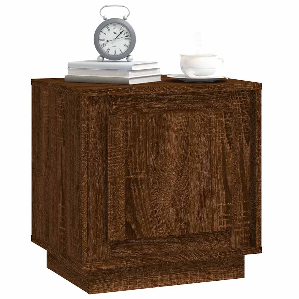 Tables de chevet 2pcs chêne marron 44x35x45cm bois d'ingénierie - XIOS