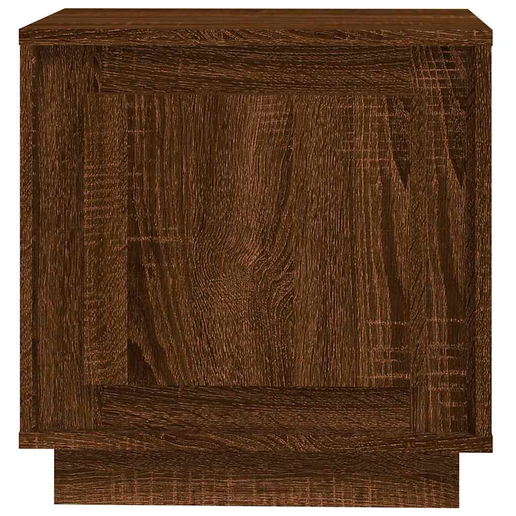 Tables de chevet 2pcs chêne marron 44x35x45cm bois d'ingénierie - XIOS