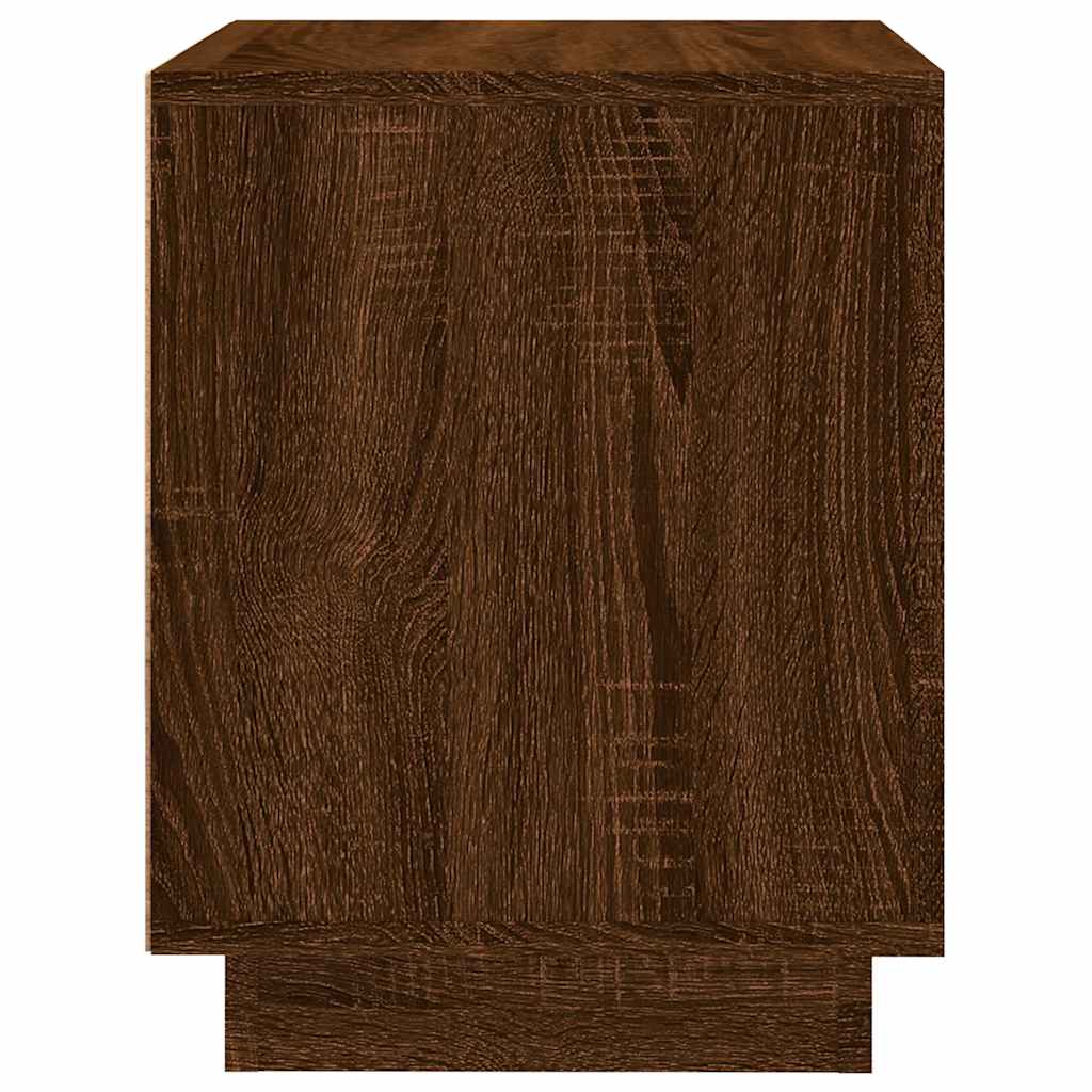 Tables de chevet 2pcs chêne marron 44x35x45cm bois d'ingénierie - XIOS
