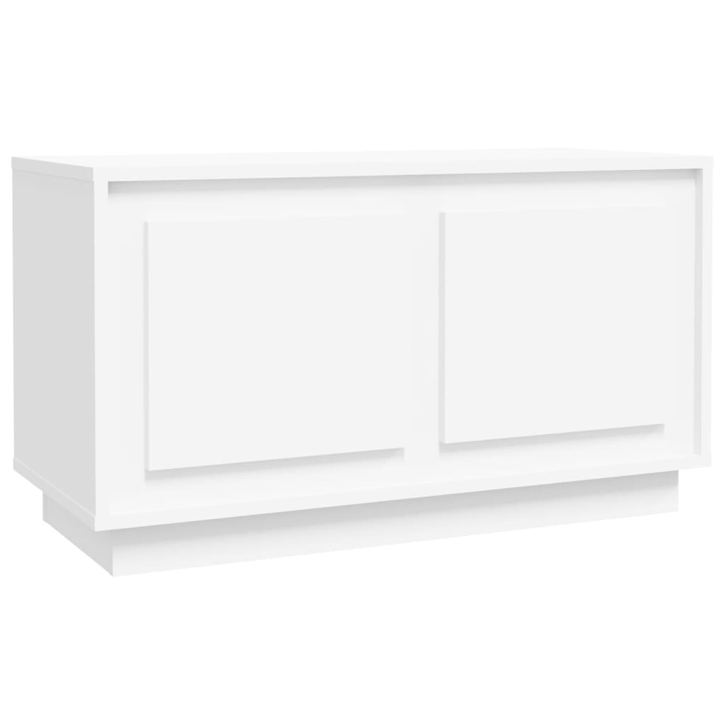 Meuble TV blanc 80x35x45 cm bois d'ingénierie - XIOS