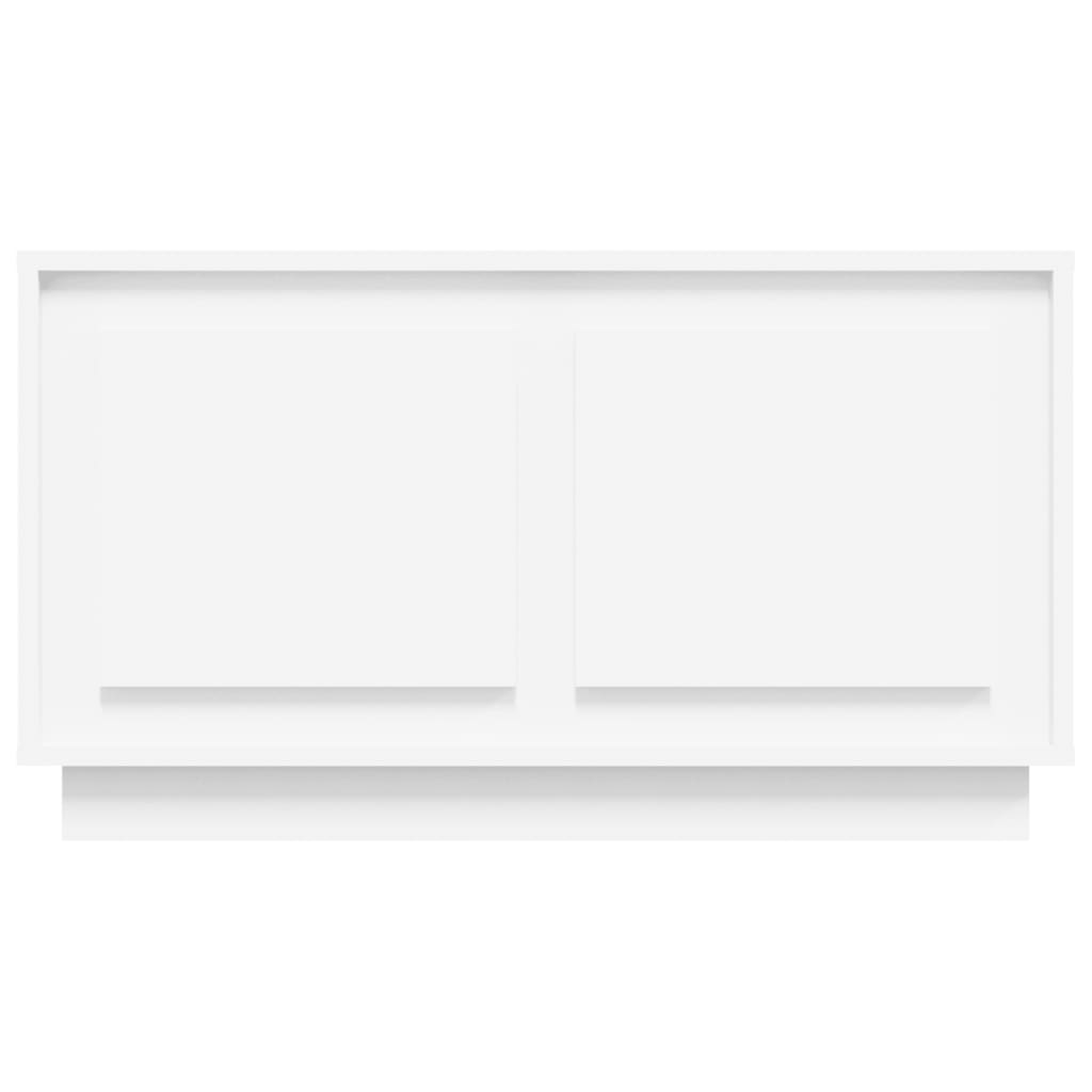 Meuble TV blanc 80x35x45 cm bois d'ingénierie - XIOS