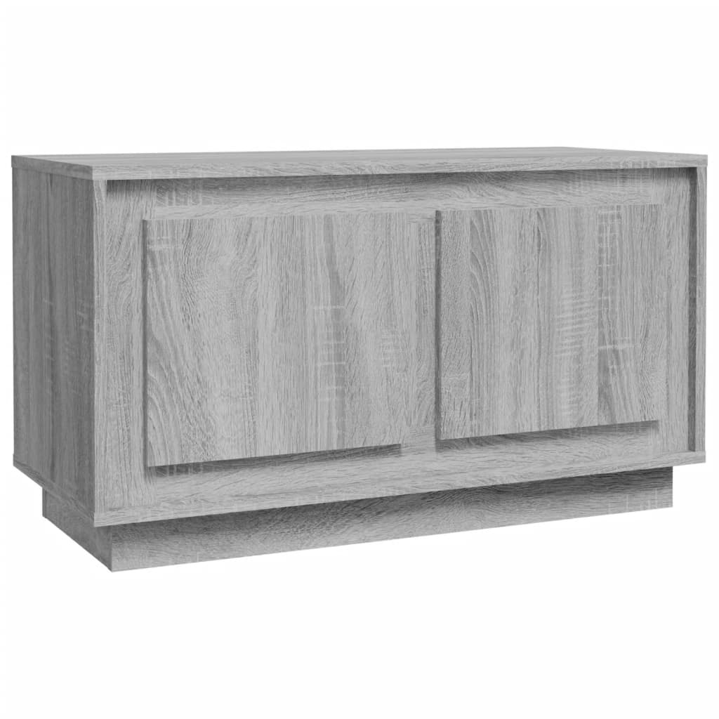 Meuble TV sonoma gris 80x35x45 cm bois d'ingénierie - XIOS