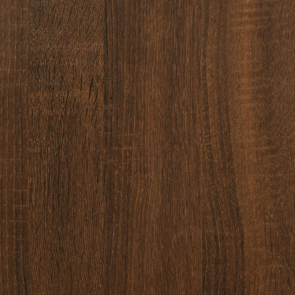 Meuble TV chêne marron 80x35x45 cm bois d'ingénierie - XIOS