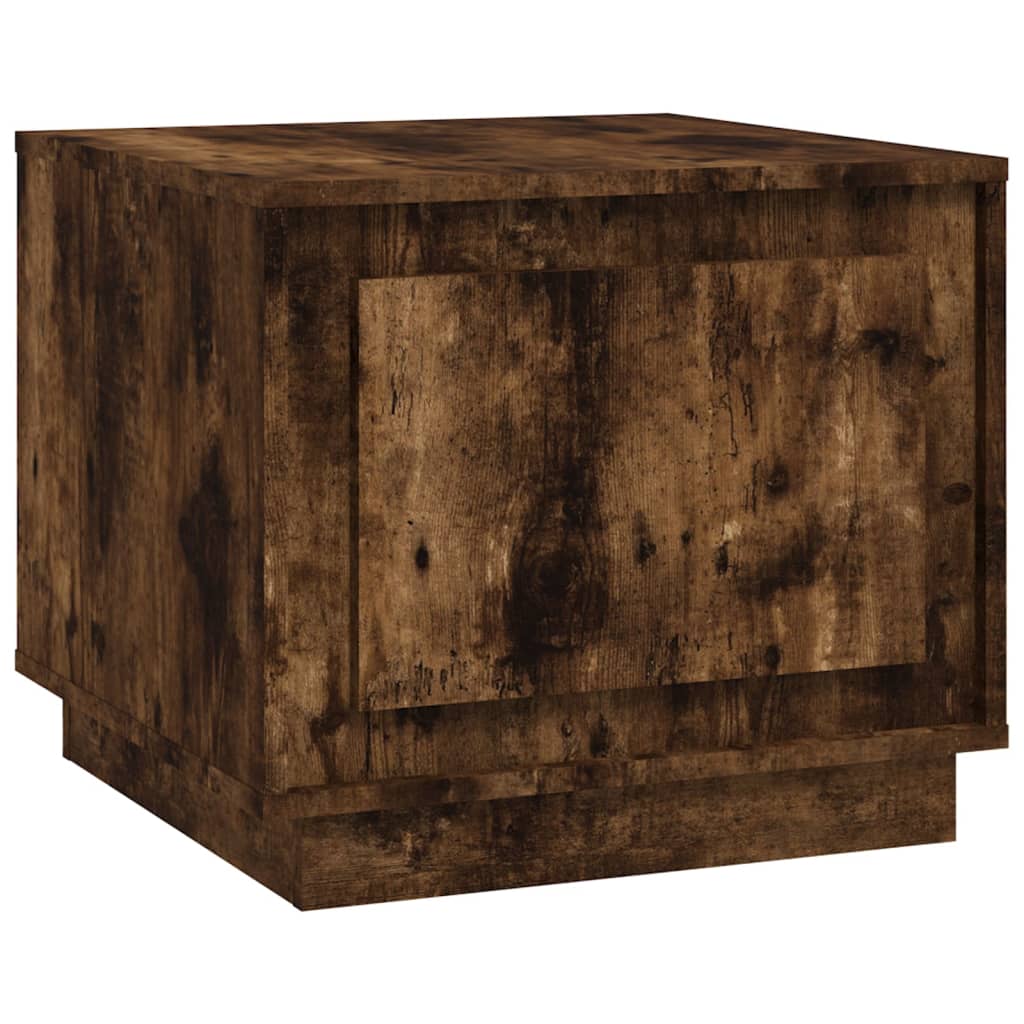 Table basse chêne fumé 51x50x44 cm bois d'ingénierie - XIOS