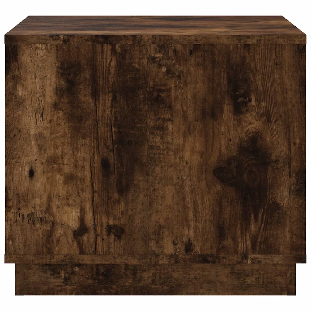 Table basse chêne fumé 51x50x44 cm bois d'ingénierie - XIOS
