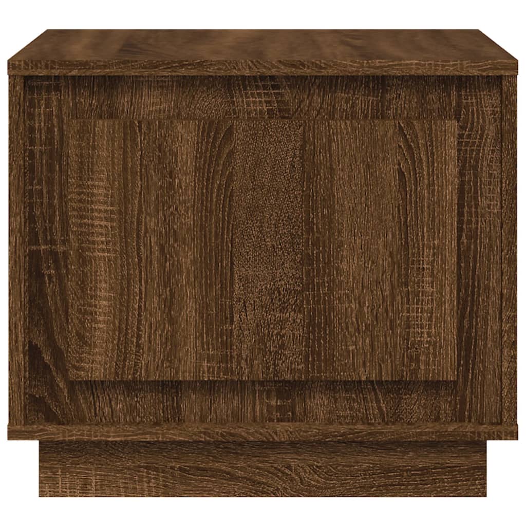 Table basse chêne marron 51x50x44 cm bois d'ingénierie - XIOS