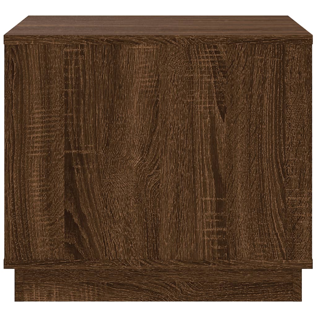 Table basse chêne marron 51x50x44 cm bois d'ingénierie - XIOS