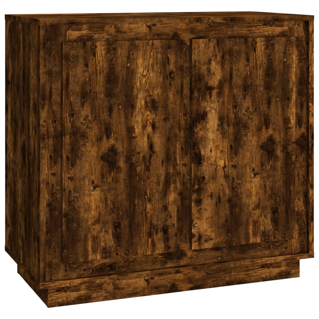 Buffet chêne fumé 80x34x75 cm bois d'ingénierie - XIOS
