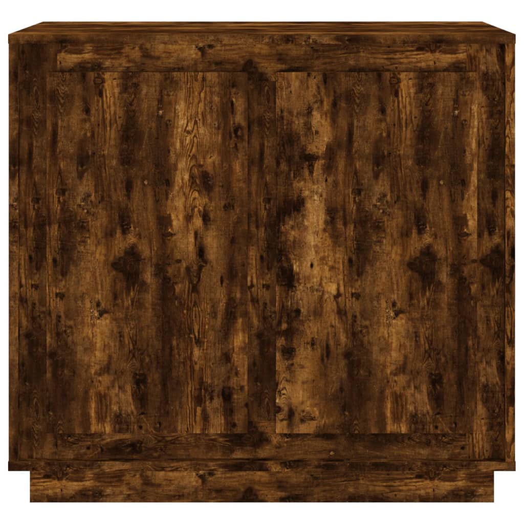 Buffet chêne fumé 80x34x75 cm bois d'ingénierie - XIOS