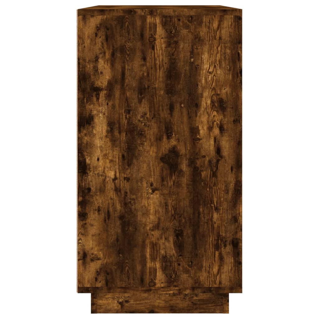 Buffet chêne fumé 80x34x75 cm bois d'ingénierie - XIOS