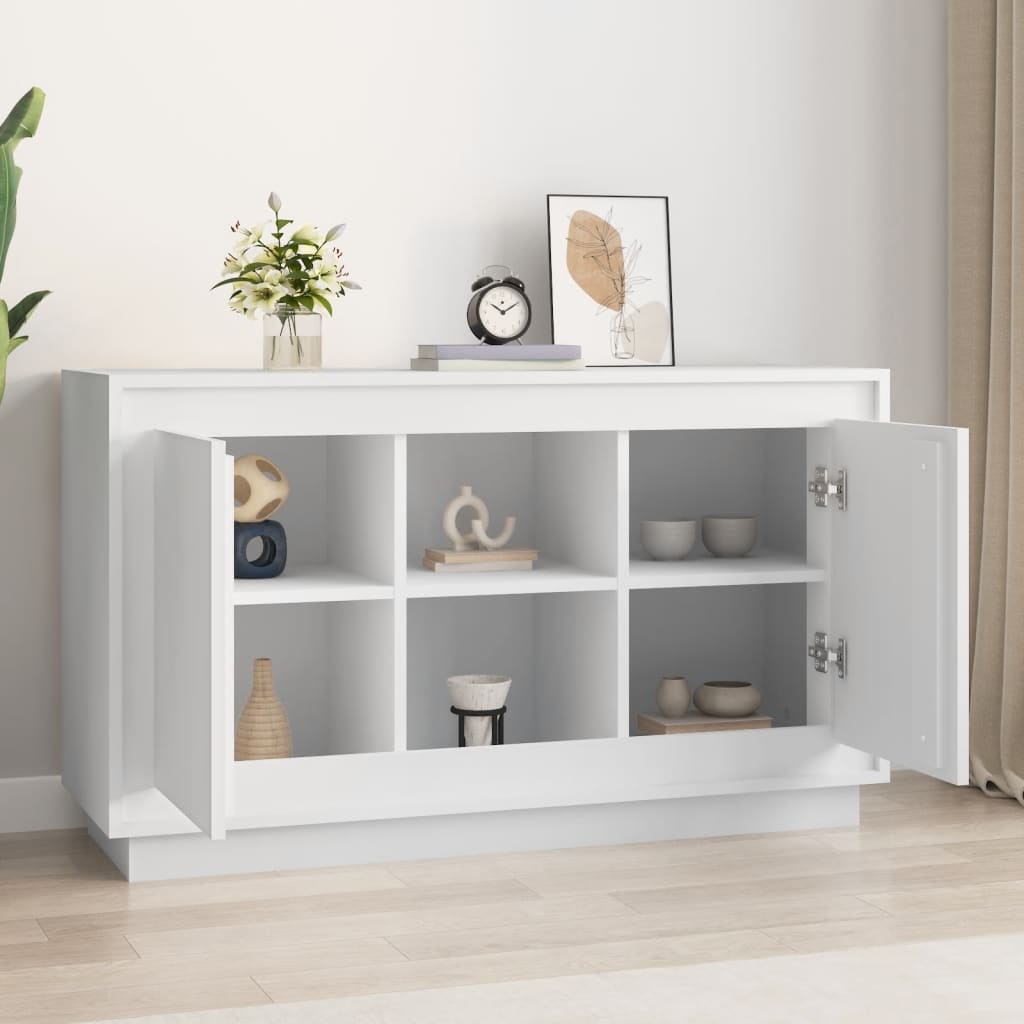 Buffet blanc 102x35x60 cm bois d'ingénierie - XIOS