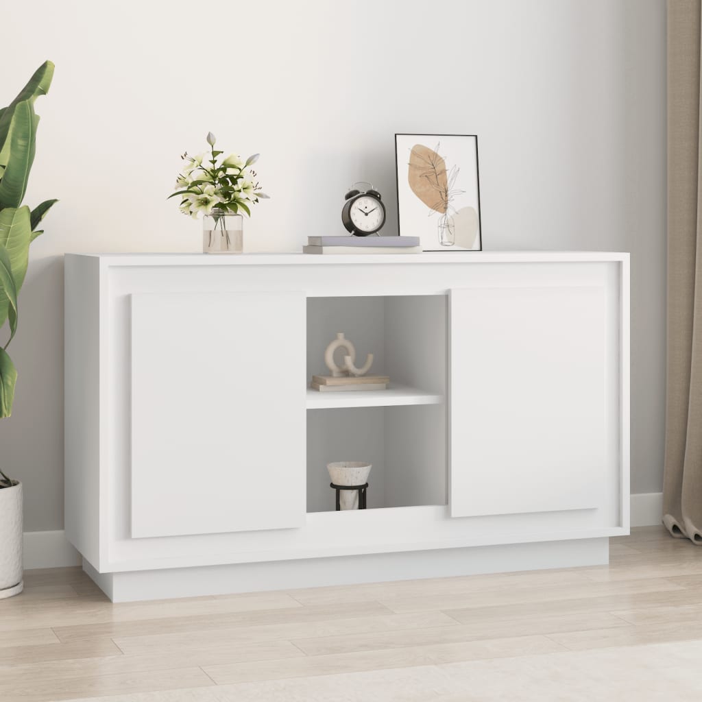 Buffet blanc 102x35x60 cm bois d'ingénierie - XIOS