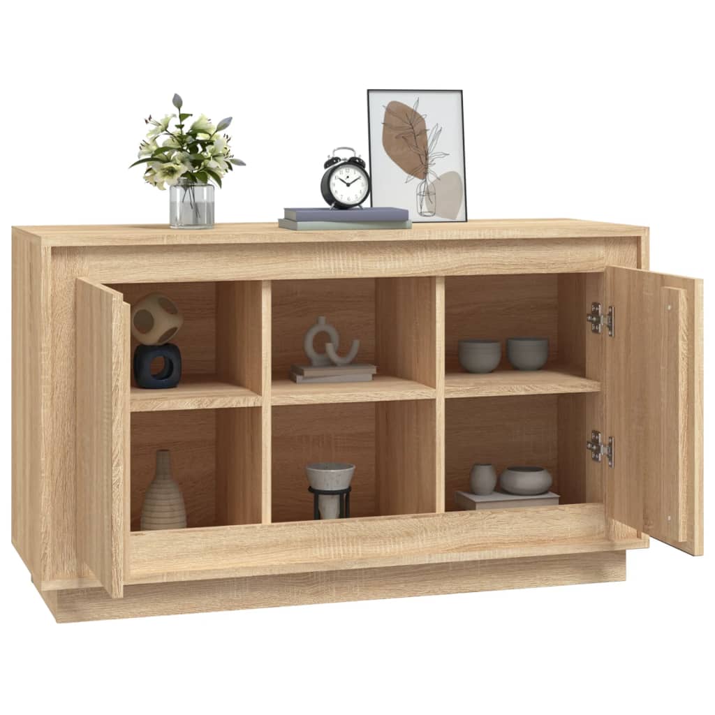 Buffet chêne sonoma 102x35x60 cm bois d'ingénierie - XIOS