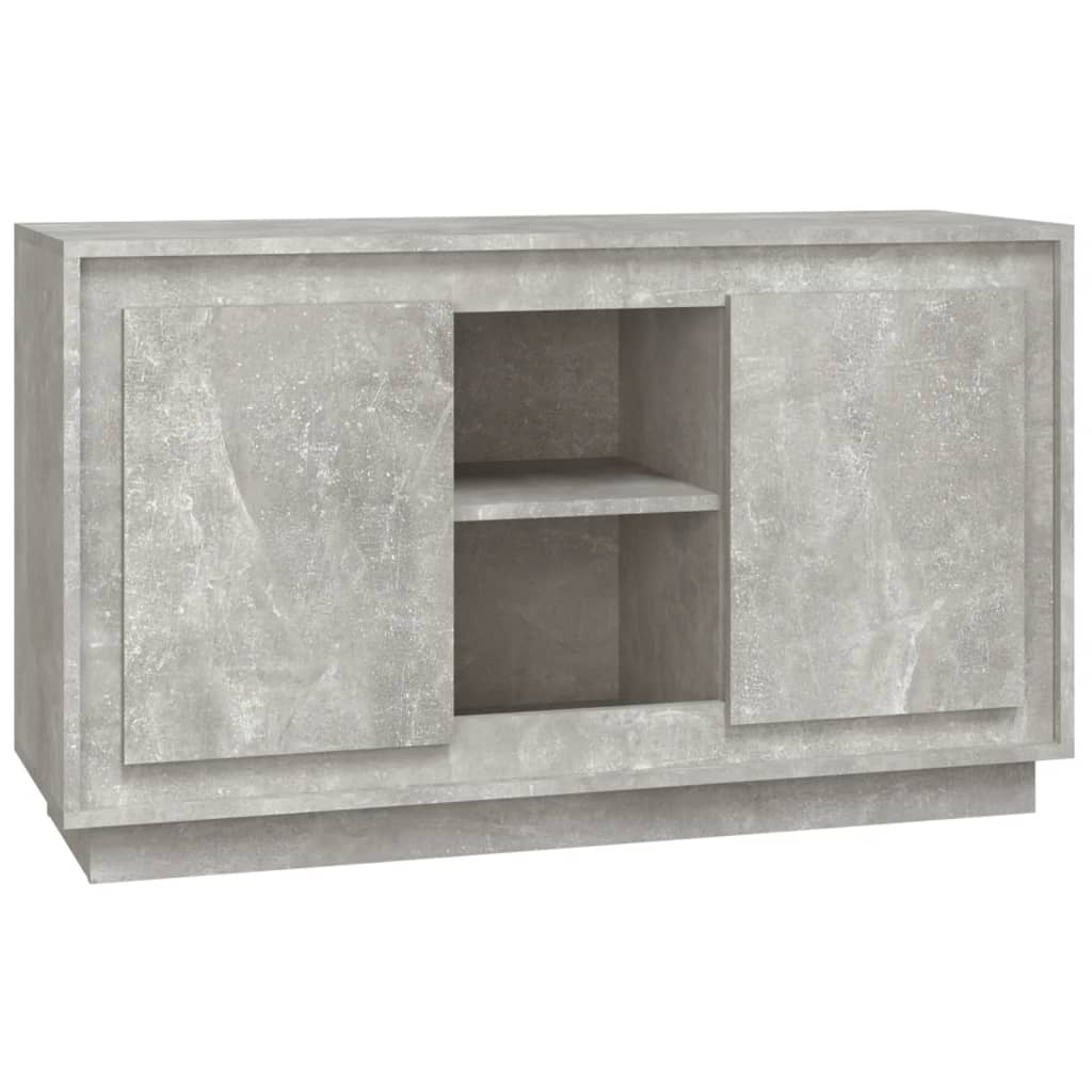 Buffet gris béton 102x35x60 cm bois d'ingénierie - XIOS