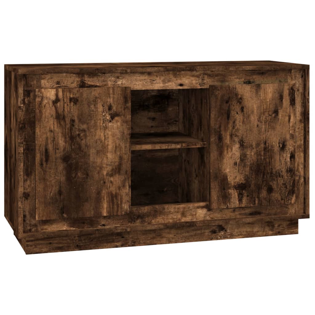 Buffet chêne fumé 102x35x60 cm bois d'ingénierie - XIOS