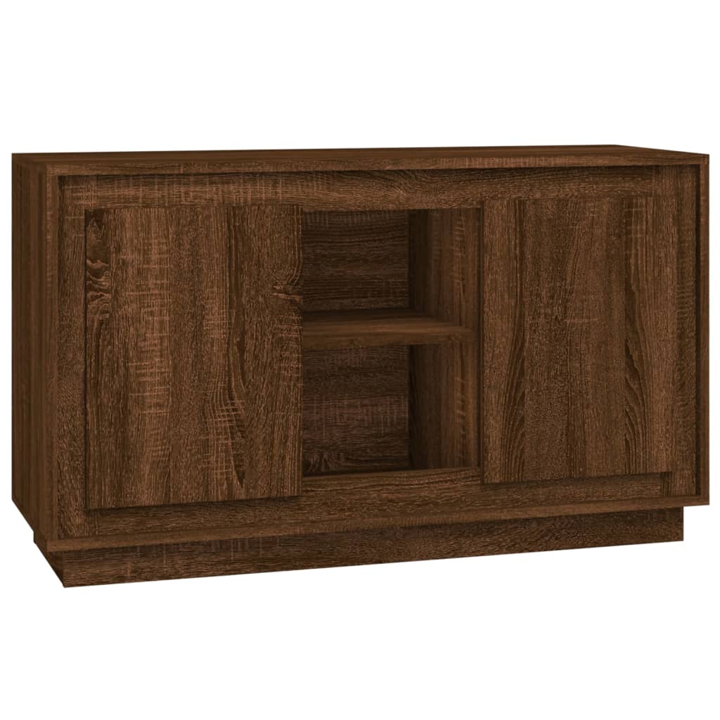 Buffet chêne marron 102x35x60 cm bois d'ingénierie - XIOS