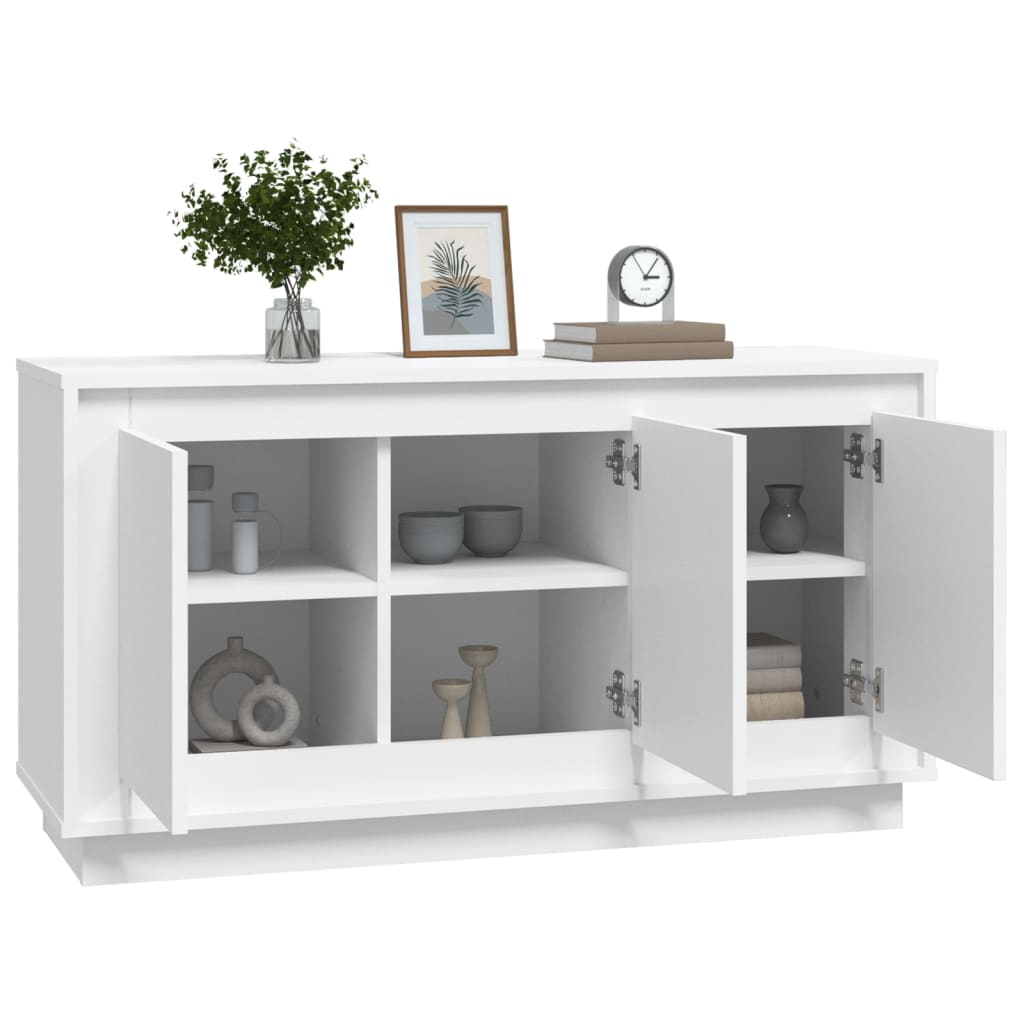 Buffet blanc 102x35x55 cm bois d'ingénierie - XIOS