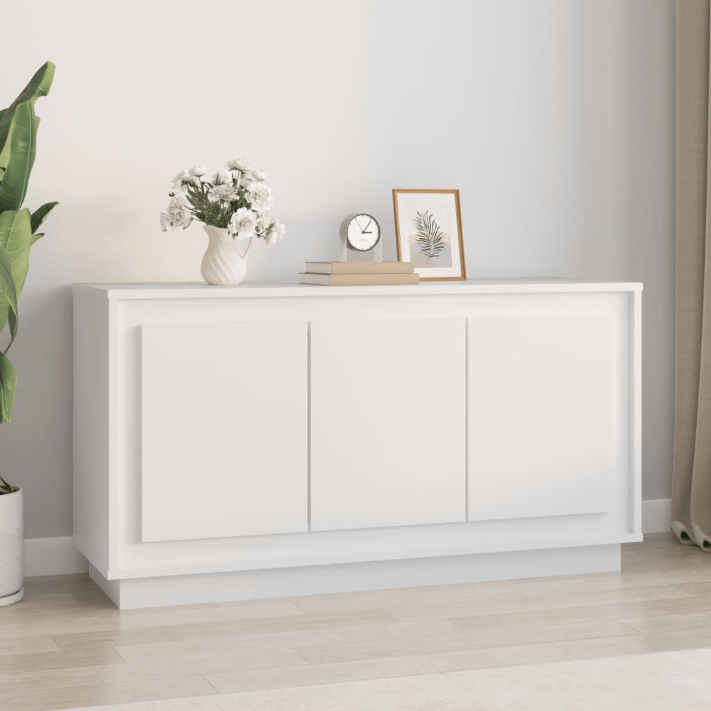 Buffet blanc 102x35x55 cm bois d'ingénierie - XIOS