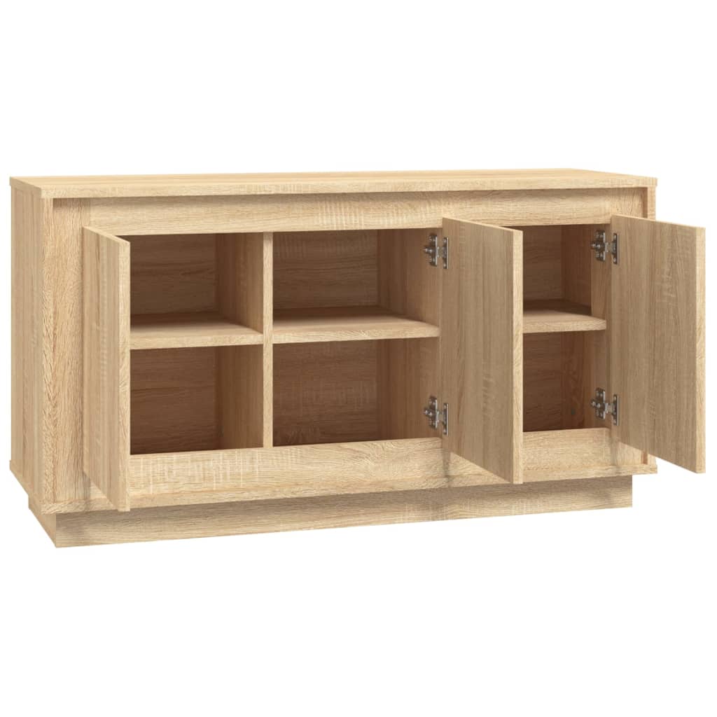 Buffet chêne sonoma 102x35x55 cm bois d'ingénierie - XIOS