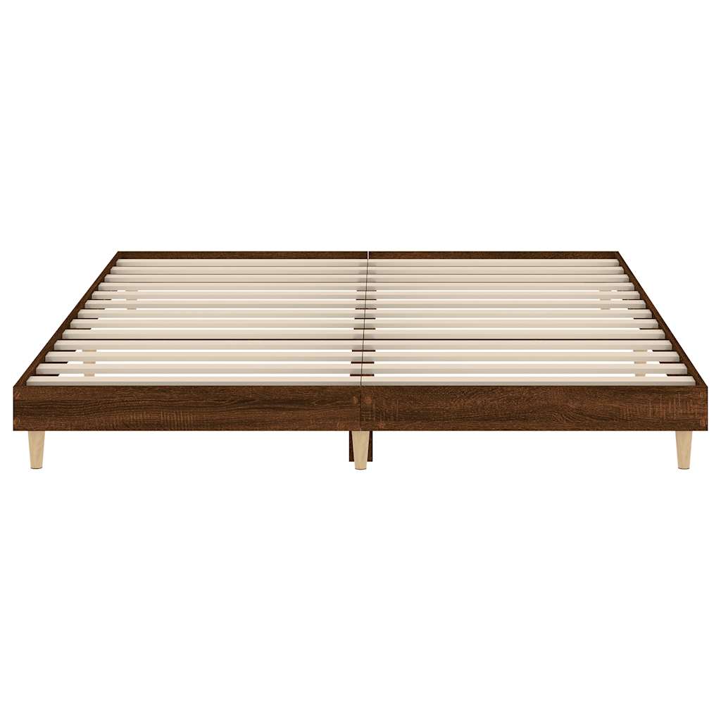 Cadre de lit sans matelas chêne marron 120x200 cm - XIOS