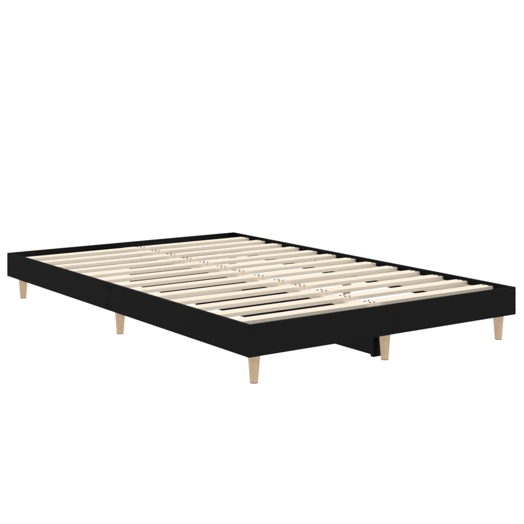 Cadre de lit sans matelas noir 120x190 cm bois d'ingénierie - XIOS