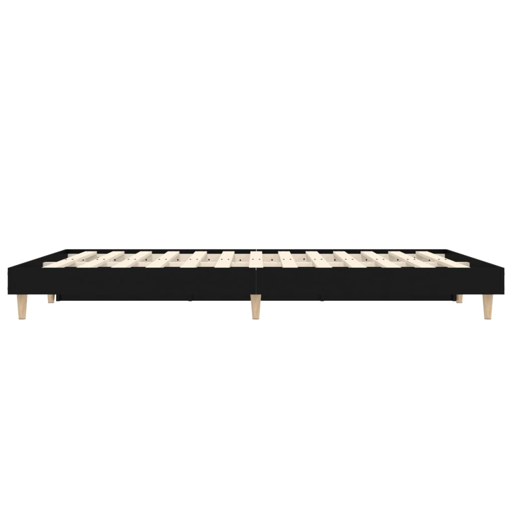 Cadre de lit sans matelas noir 120x190 cm bois d'ingénierie - XIOS