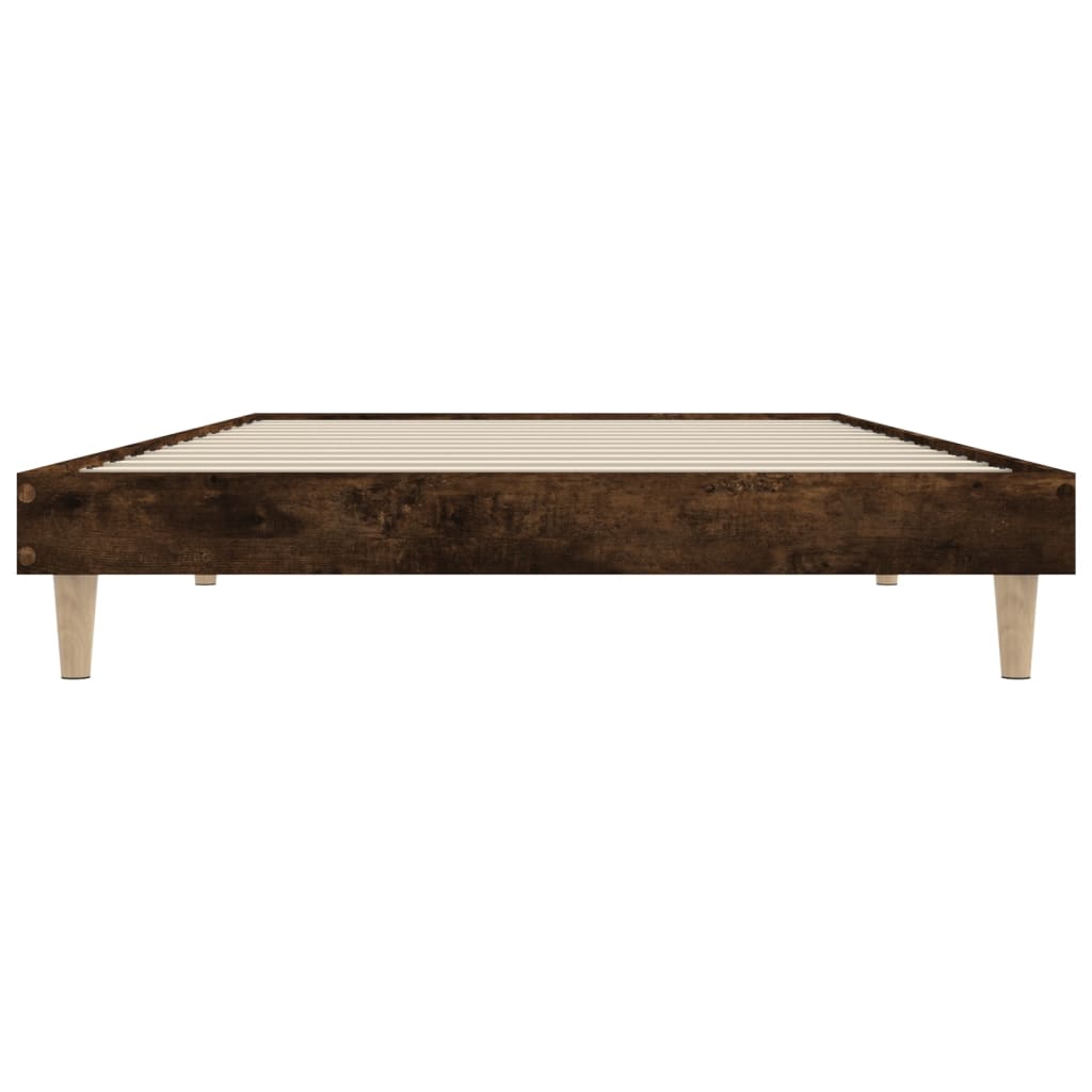 Cadre de lit sans matelas chêne fumé 90x190cm bois d'ingénierie - XIOS