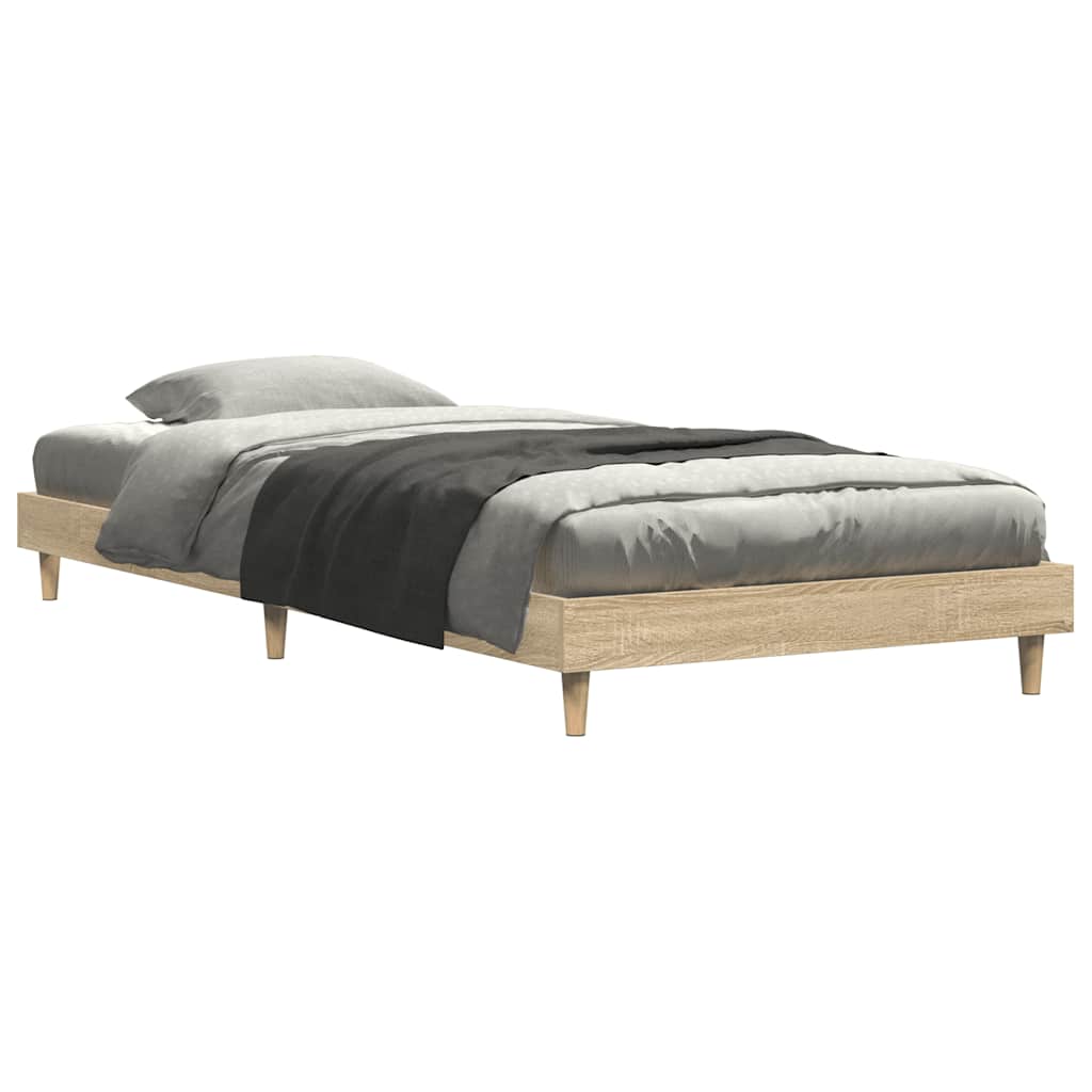 Cadre de lit sans matelas chêne sonoma 75x190 cm - XIOS