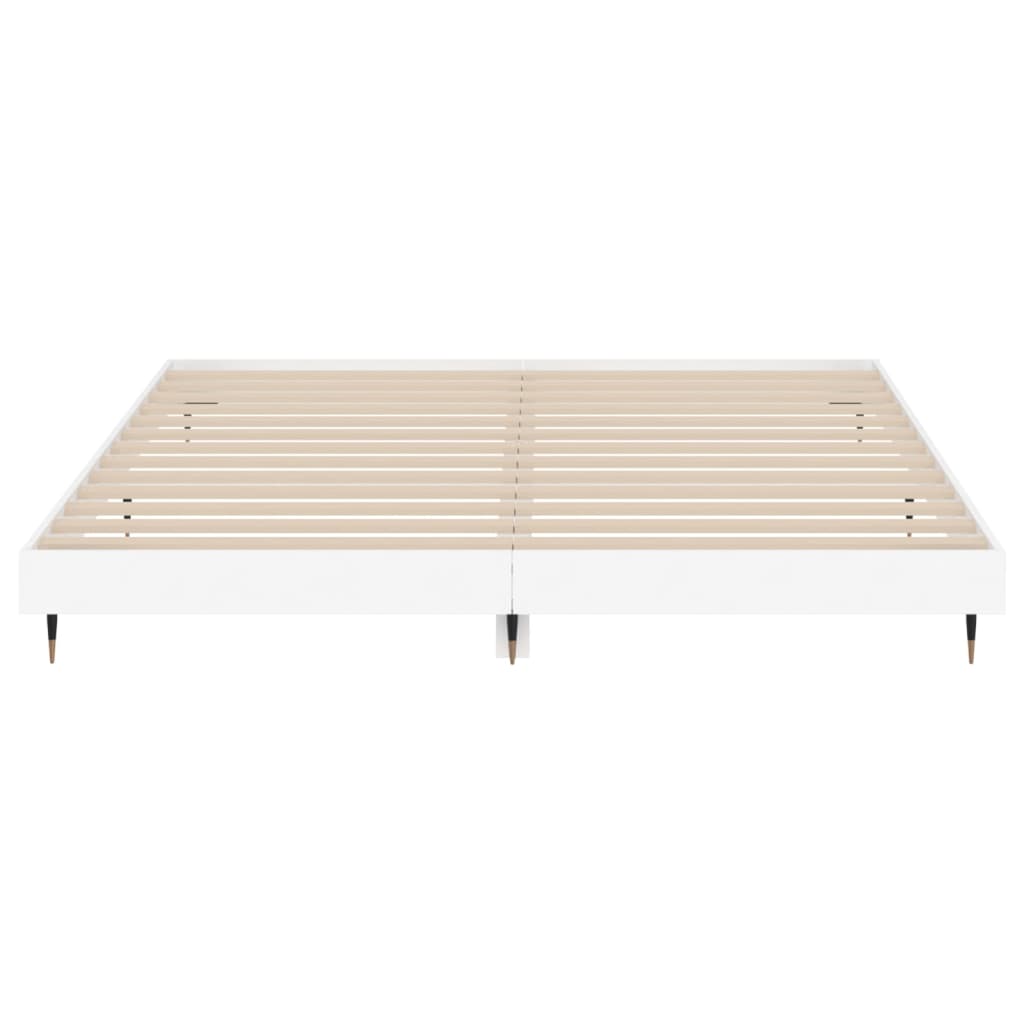 Cadre de lit sans matelas blanc 120x200 cm bois ingénierie - XIOS