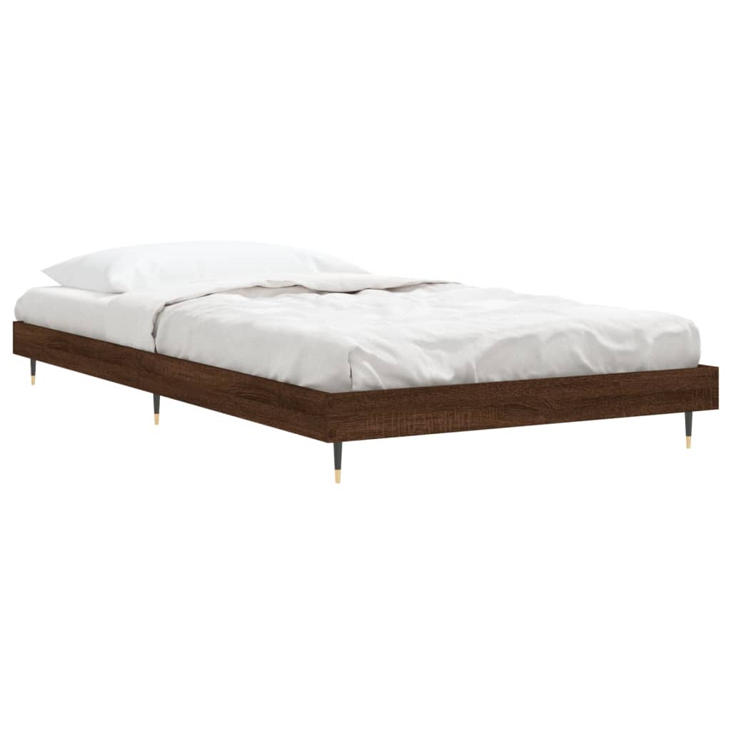 Cadre de lit sans matelas chêne marron 100x200 cm - XIOS