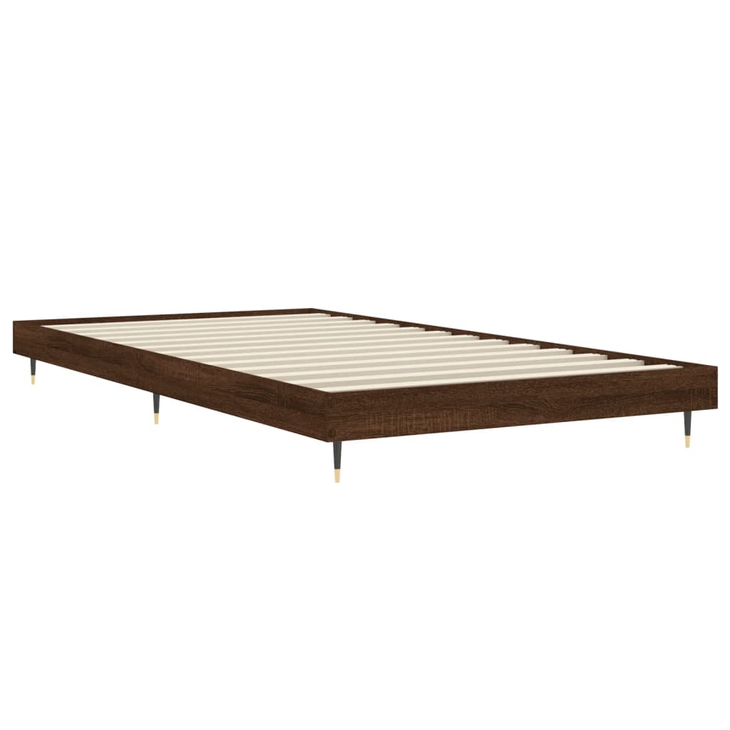 Cadre de lit sans matelas chêne marron 100x200 cm - XIOS