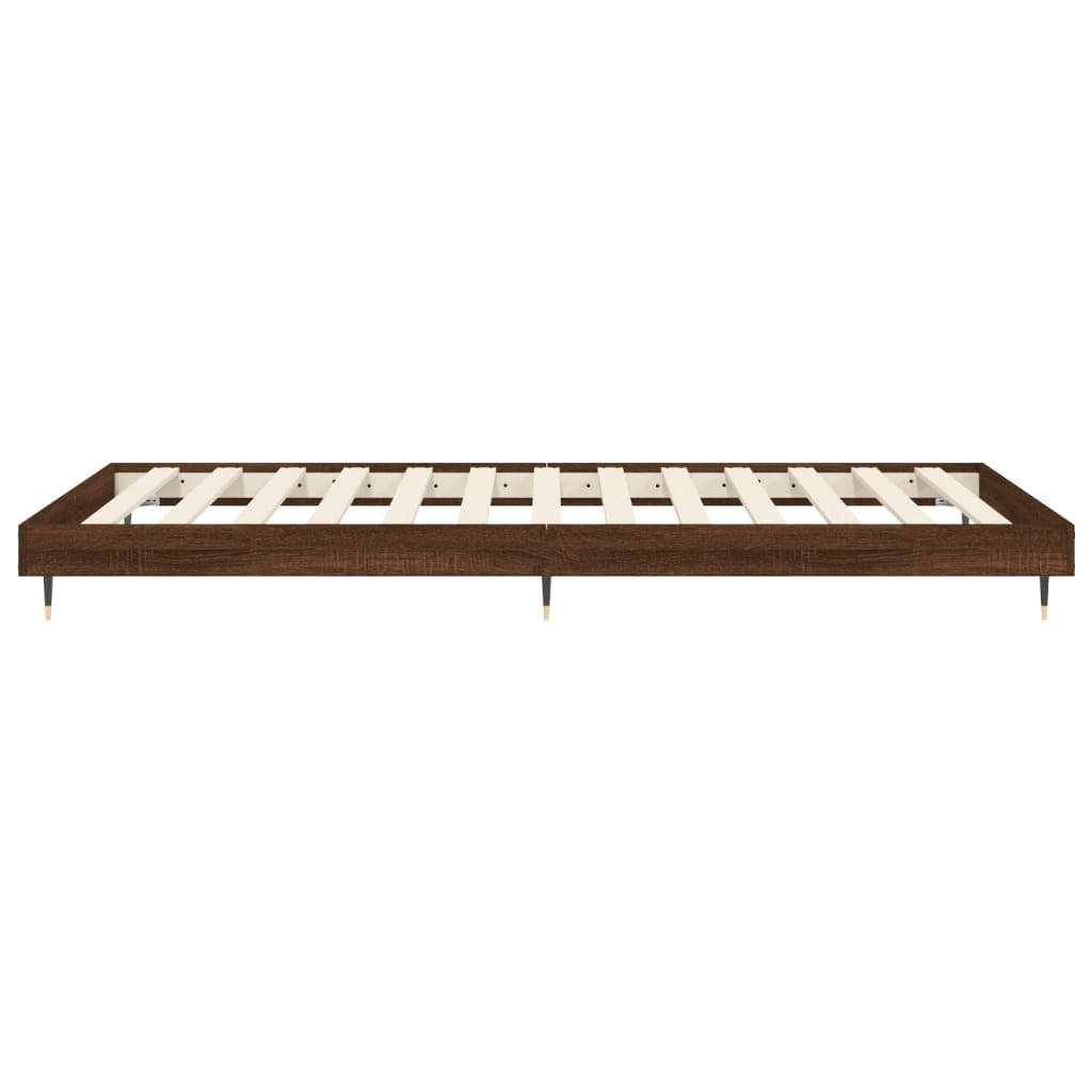 Cadre de lit sans matelas chêne marron 100x200 cm - XIOS