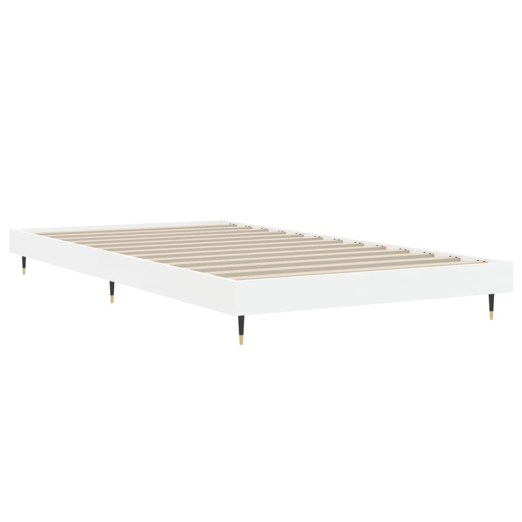 Cadre de lit sans matelas blanc 90x200 cm bois d'ingénierie - XIOS