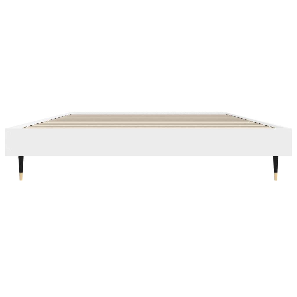 Cadre de lit sans matelas blanc 90x200 cm bois d'ingénierie - XIOS