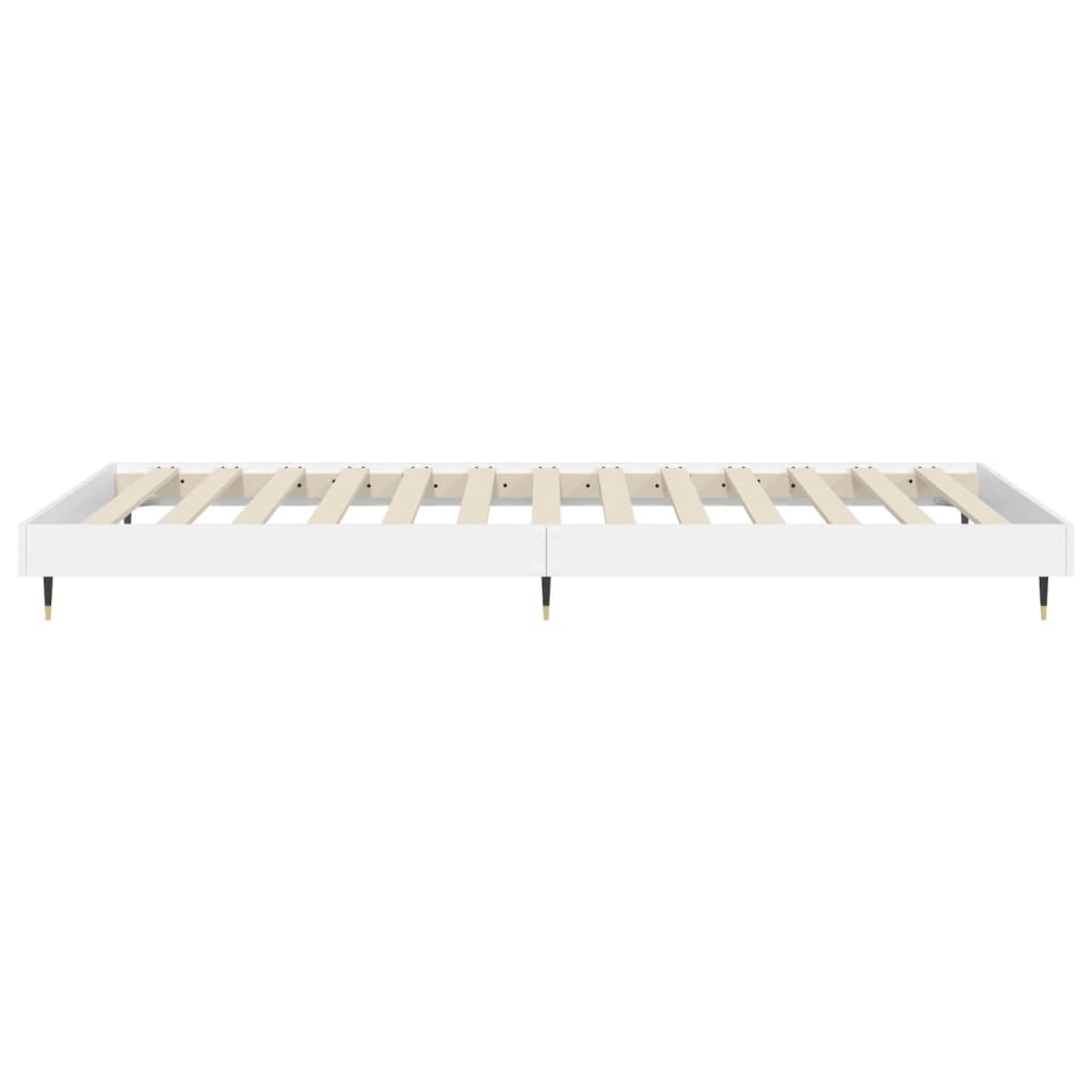 Cadre de lit sans matelas blanc 90x200 cm bois d'ingénierie - XIOS