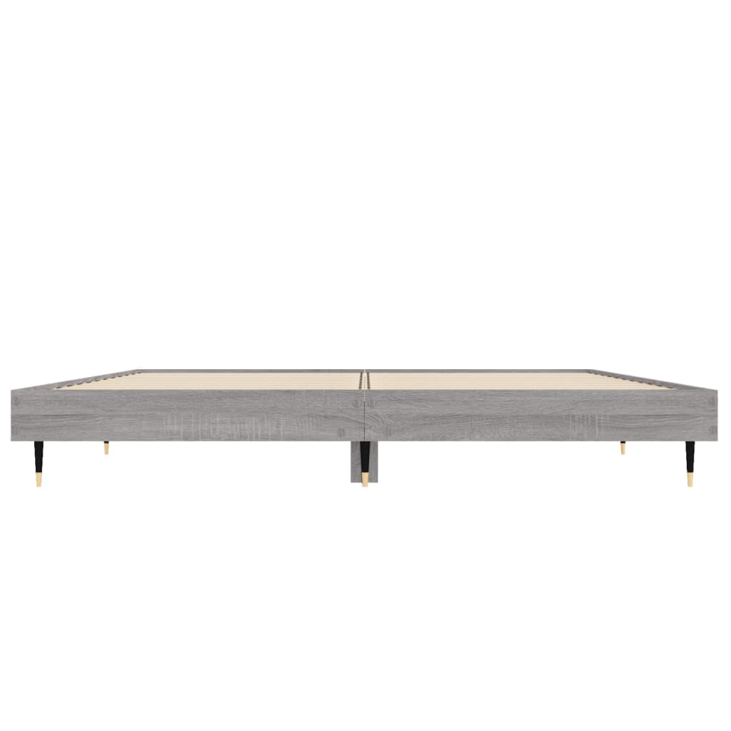 Cadre de lit sans matelas sonoma gris 135x190 cm - XIOS