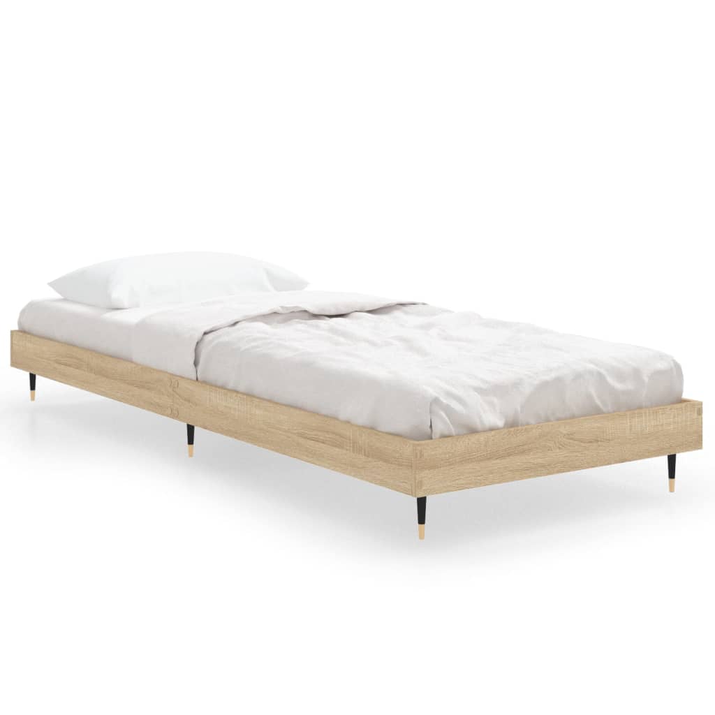 Cadre de lit sans matelas chêne sonoma 75x190 cm - XIOS