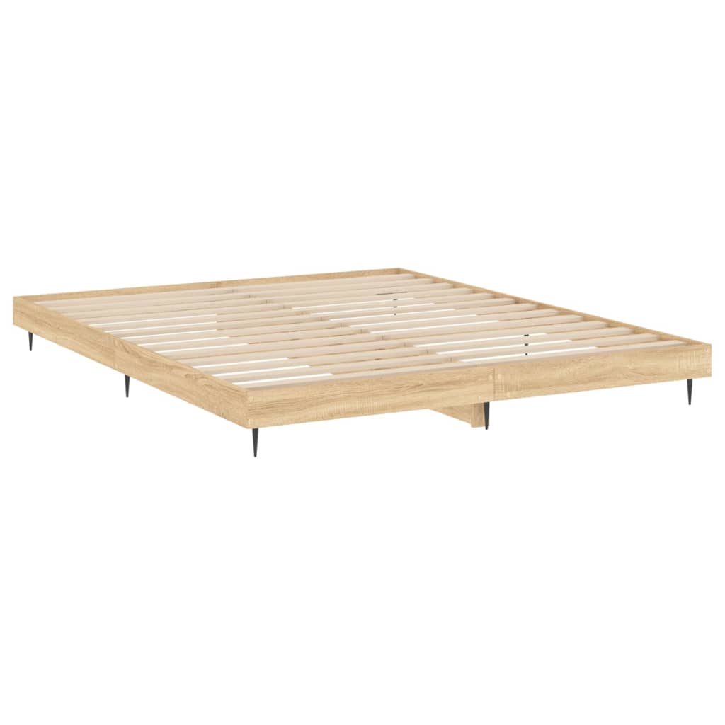 Cadre de lit sans matelas chêne sonoma 200x200 cm - XIOS
