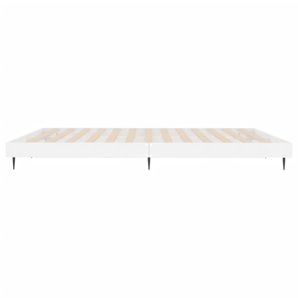 Cadre de lit sans matelas blanc brillant 180x200 cm - XIOS
