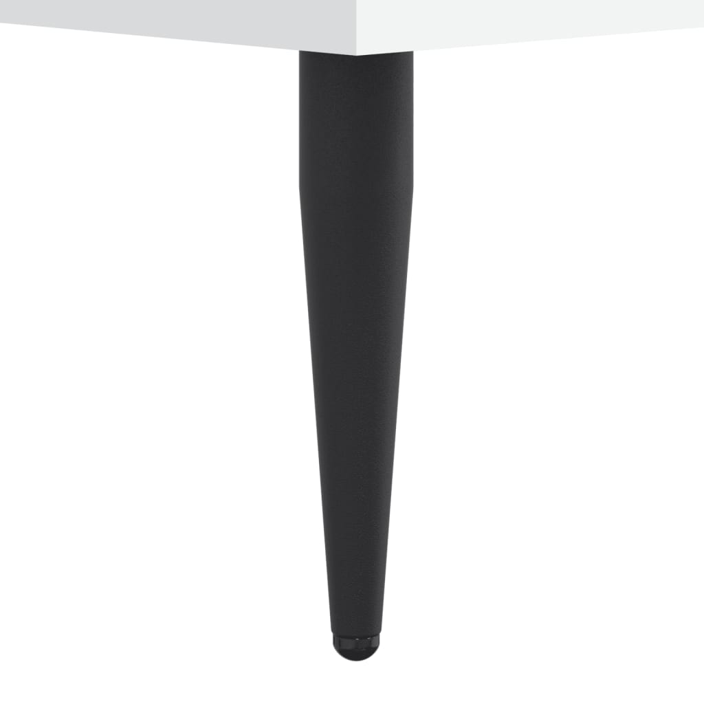 Cadre de lit sans matelas blanc 150x200 cm bois d'ingénierie - XIOS