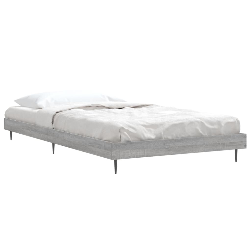 Cadre de lit sans matelas sonoma gris 100x200 cm - XIOS