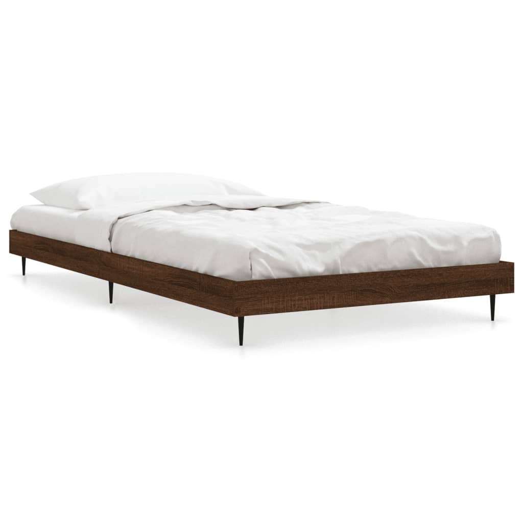 Cadre de lit sans matelas chêne marron 100x200 cm - XIOS