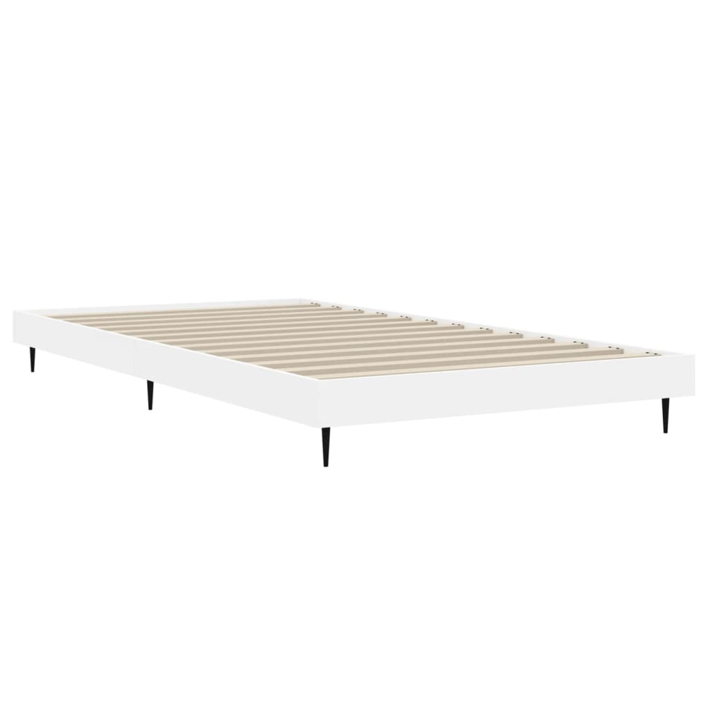 Cadre de lit sans matelas blanc 90x200 cm bois d'ingénierie - XIOS