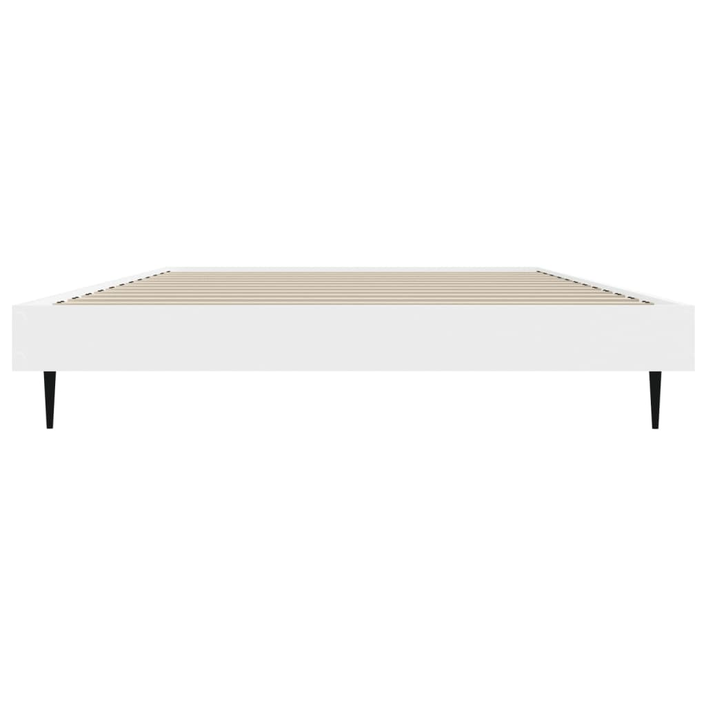 Cadre de lit sans matelas blanc 90x200 cm bois d'ingénierie - XIOS