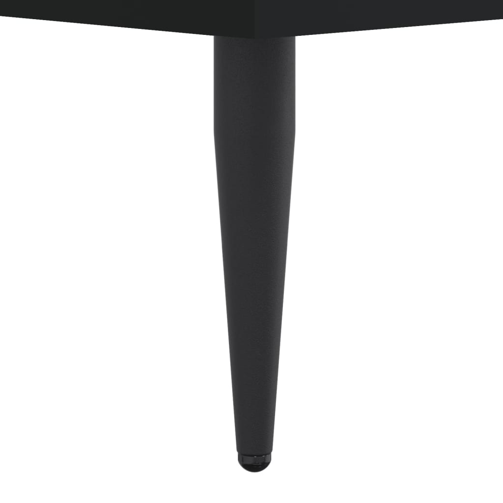 Cadre de lit sans matelas noir 90x200 cm bois d'ingénierie - XIOS