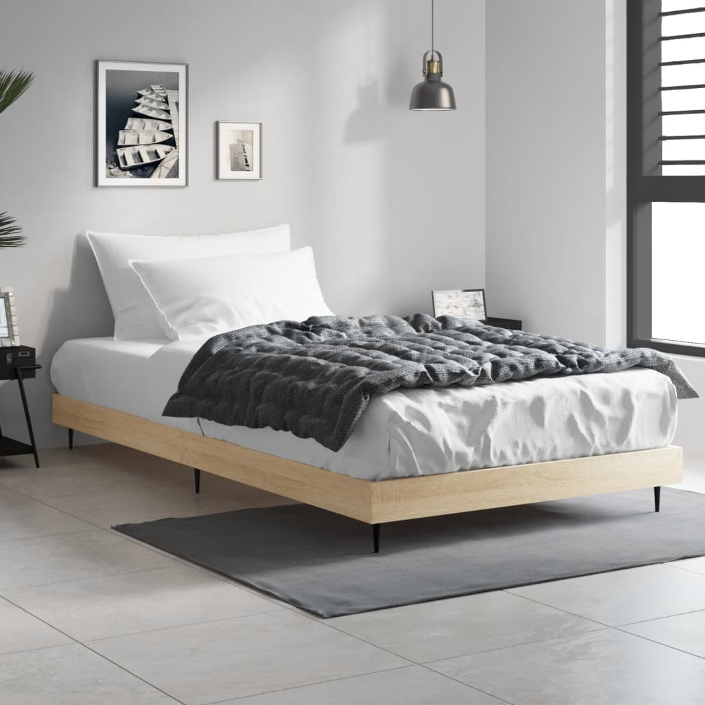 Cadre de lit sans matelas chêne sonoma 90x200 cm - XIOS