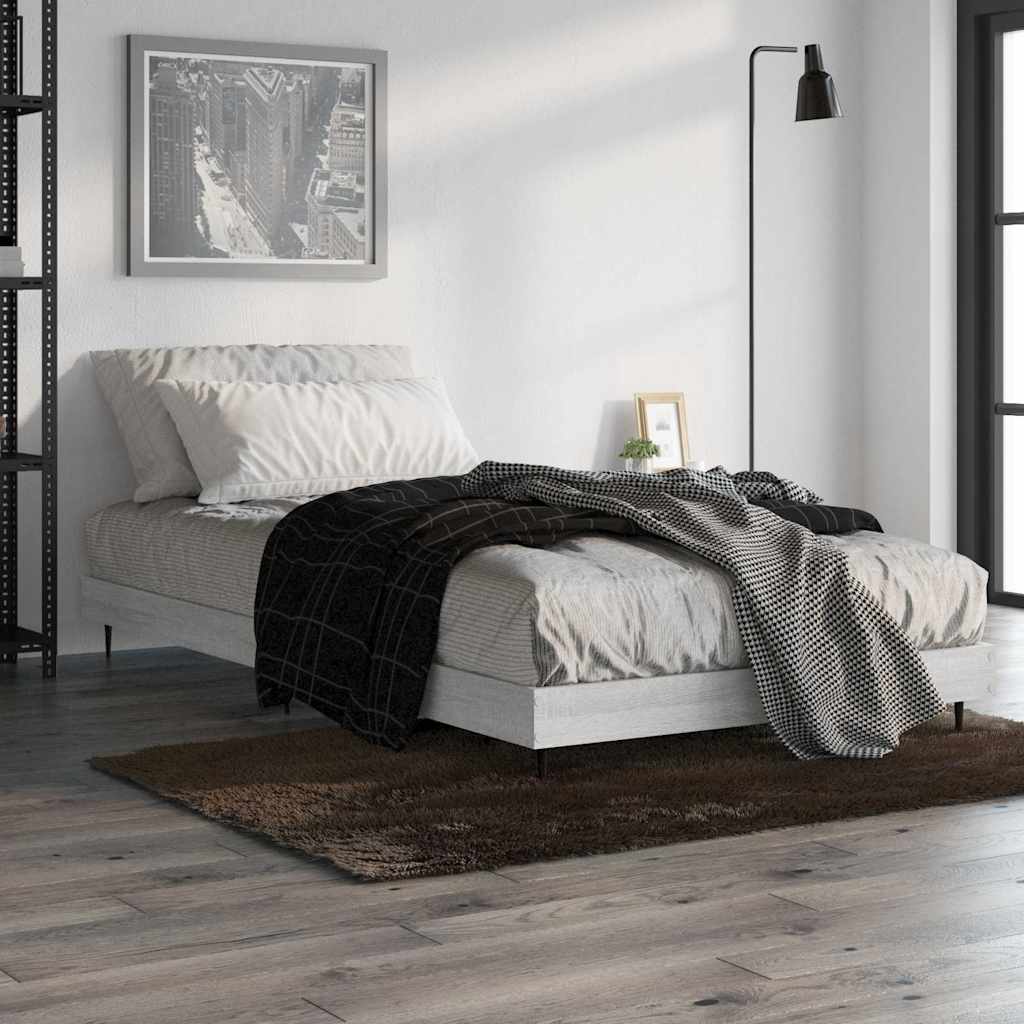 Cadre de lit sans matelas sonoma gris 90x200 cm - XIOS
