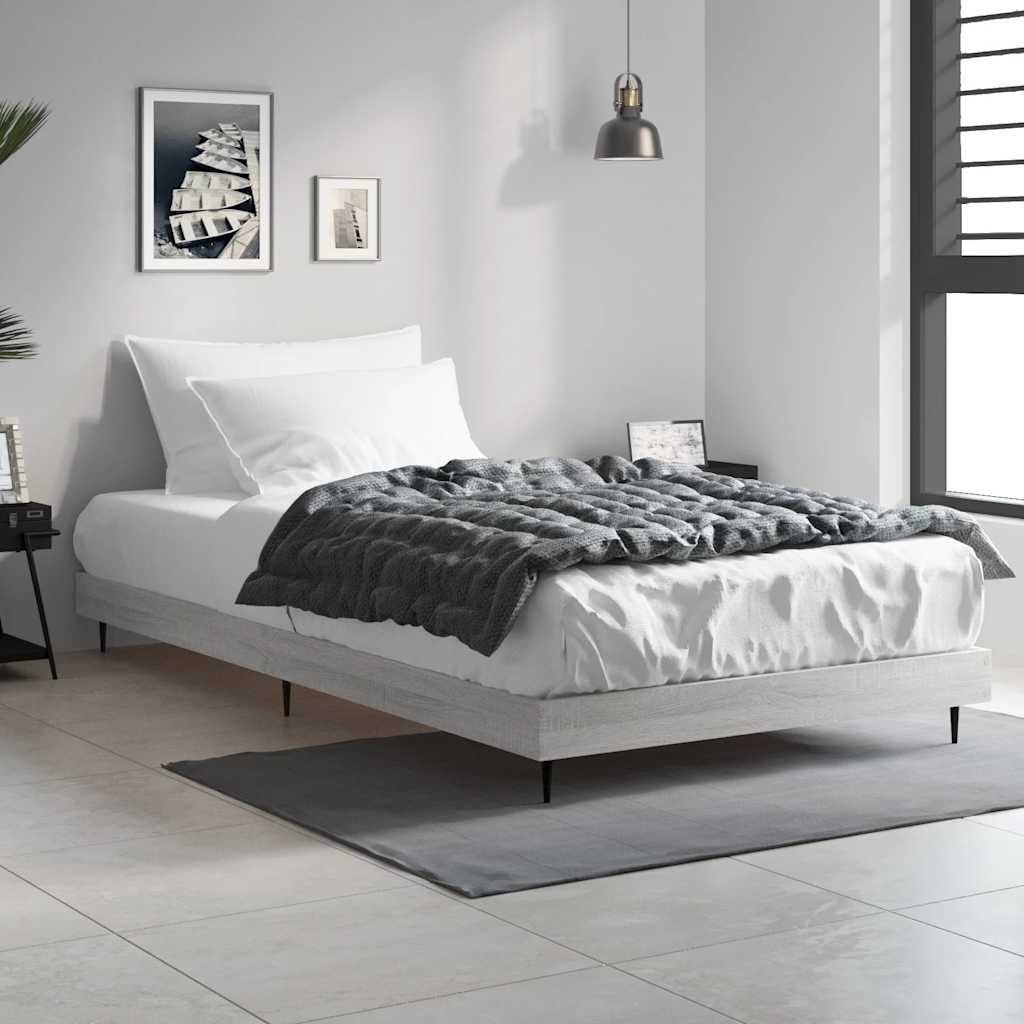 Cadre de lit sans matelas sonoma gris 90x200 cm - XIOS