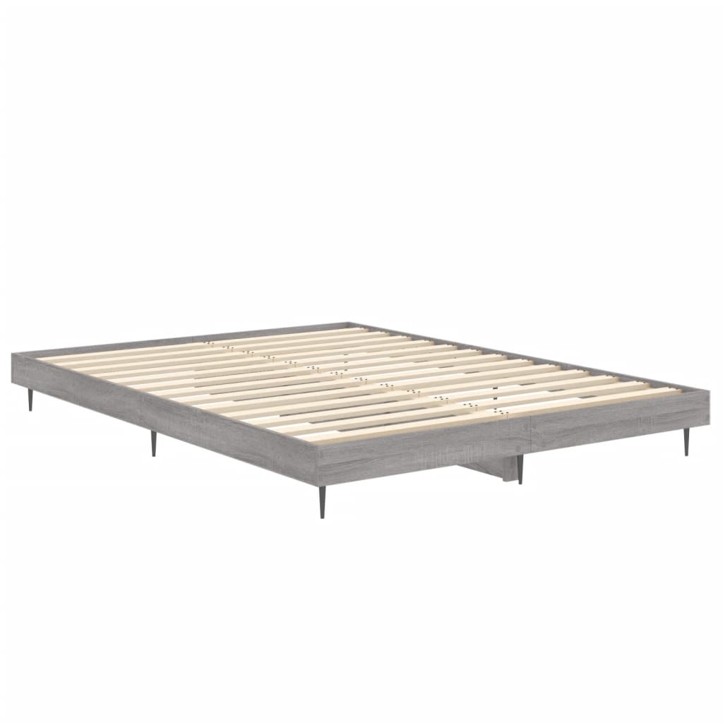 Cadre de lit sans matelas sonoma gris 140x190 cm - XIOS