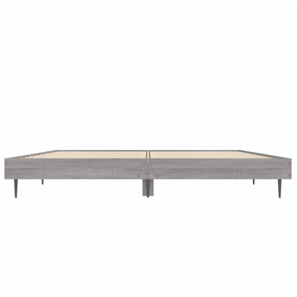 Cadre de lit sans matelas sonoma gris 140x190 cm - XIOS